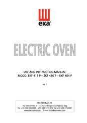 TECNOEKA EKF 464P Use And Instruction Manual