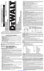 DeWalt D26960 Instruction Manual