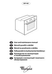 Whirlpool AKP 460 User And Maintenance Manual