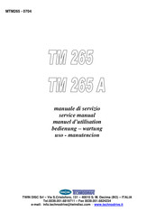 Twin Disc TM 265 A Service Manual