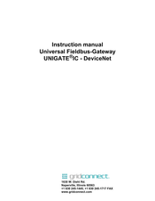 GridConnect DeviceNet UNIGATE IC Instruction Manual