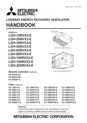 Mitsubishi Electric LGH-15RVX3-E Handbook