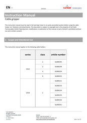 CarlStahl 1018 Series Instruction Manual