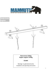 Mammuth ES1MH Installation And Operating Instructions Manual
