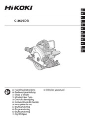 HIKOKI C 3607DB Handling Instructions Manual