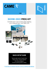 CAME 8K01MI-0503 FROG KIT Quick Setup Manual