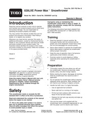 Toro Power Max 828LXE Operator's Manual