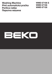 Beko WMD 67106 Instruction Manual