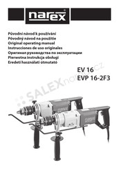 Narex EV 16 Original Operating Manual