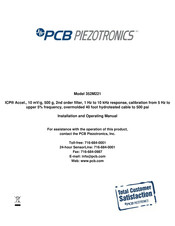 PCB Piezotronics ICP 352M221 Installation And Operating Manual