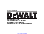 DeWalt DCD775KLR Instruction Manual