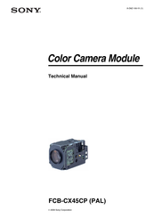 Sony FCB-CX45CP Technical Manual