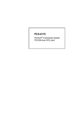 Advantech PCA-6175 Manual