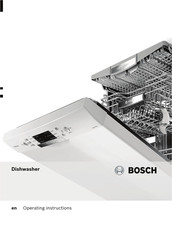 Bosch SPS40C12GB/14 Operating Instructions Manual