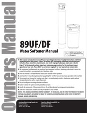 Canature WaterGroup 489UF Owner's Manual