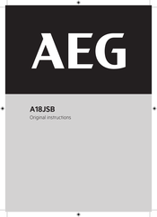 AEG A18JSB Original Instructions Manual
