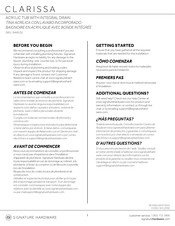 Signature Hardware CLARISSA Installation Instructions Manual