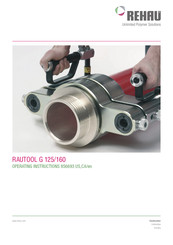 Rehau RAUTOOL G 125/160 Operating Instructions Manual