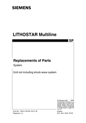 Siemens LITHOSTAR Multiline Manual