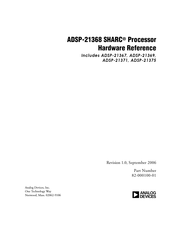 Analog Devices SHARC ADSP-21369 Hardware Reference Manual