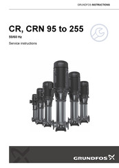 Grundfos CR 215 Service Instructions Manual