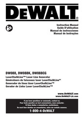 DeWalt DW088K Instruction Manual