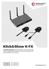 Kindermann KLICK&SHOW K-FX Quick Start Manual