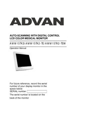 Advan AMM15TK2-TEW Operation Manual