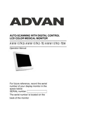 Advan AMM15TK2-TE Operation Manual