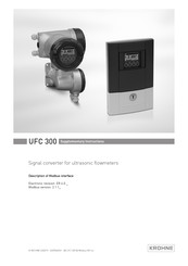 KROHNE UFC 300 Supplementary Instructions Manual