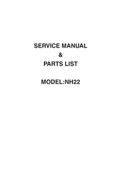 Janome NH22 Service Manual