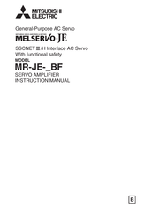 Mitsubishi Electric Melservo JE Series Instruction Manual