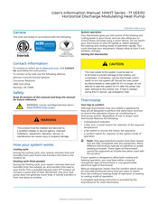 Johnson Controls HMH7 Series User's Information Manual