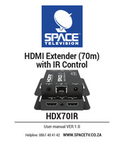 Space Television HDX70IR User Manual