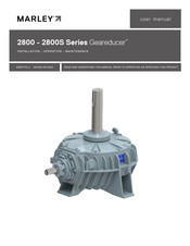 SPX Marley Geareducer 2800 Series User Manual