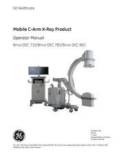 GE Brivo OEC 785 Operator's Manual