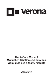 Verona VEBIEM241SS Use & Care Manual