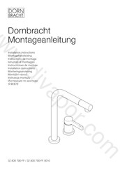 Dornbracht 32 800 790-FF Installation Instructions Manual