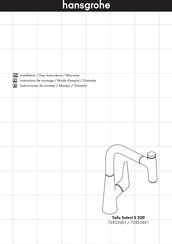 Hans Grohe Talis Select S 220 72822001 Installation/User Instructions/Warranty
