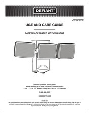 Defiant HB-2813-BK Use And Care Manual