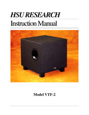 HSU VTF-2 Instruction Manual