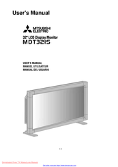 Mitsubishi Electric MDT321S User Manual