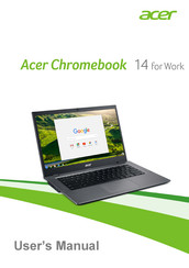 Acer Chromebook 14 for Work User Manual