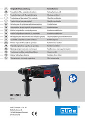 GÜDE KH 20 E Translation Of The Original Instructions