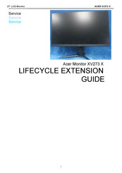 Acer XV273 X Lifecycle Extension Manual