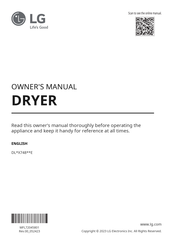 LG DL X748 E Series Owner's Manual