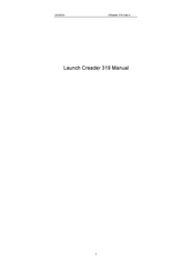 Launch Creader 319 Manual