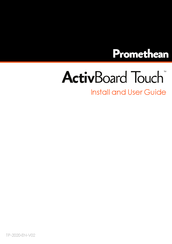 promethean ActivBoard Touch AB10T88D UST Install And User Manual