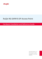Ruijie Networks RG-SAP815-SP Hardware  Installation And Reference Manual