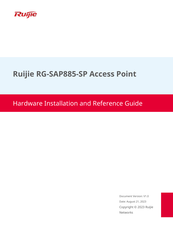 Ruijie RG-SAP885-SP Hardware  Installation And Reference Manual